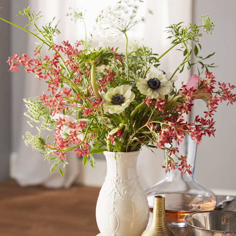 Lenox French Perle Fluted Table Vase & Reviews Wayfair